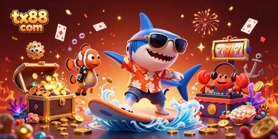 Experience thrilling gameplay at tx88 com with vibrant casino-themed underwater adventure.