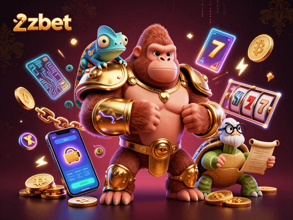 Zbet's thrilling casino experience with powerful characters in vibrant action.
