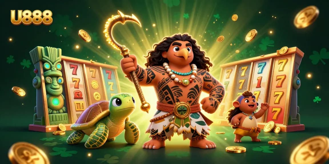 Play exciting slots at U888 and win big with sparkling jackpot reels and golden coins!