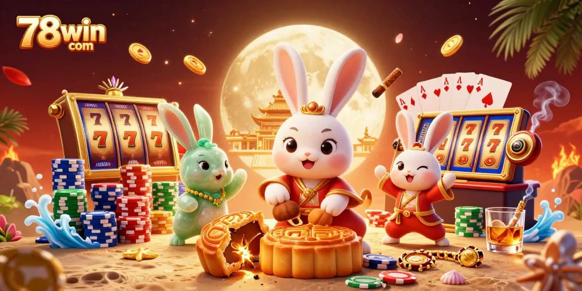 Win big with 78win com's vibrant slot and fish shooting games in this 3D illustration!