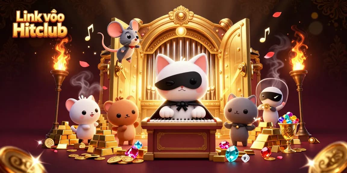 Engage in the thrilling world of gambling with Link vào Hitclub alongside vibrant 3D characters and treasures.