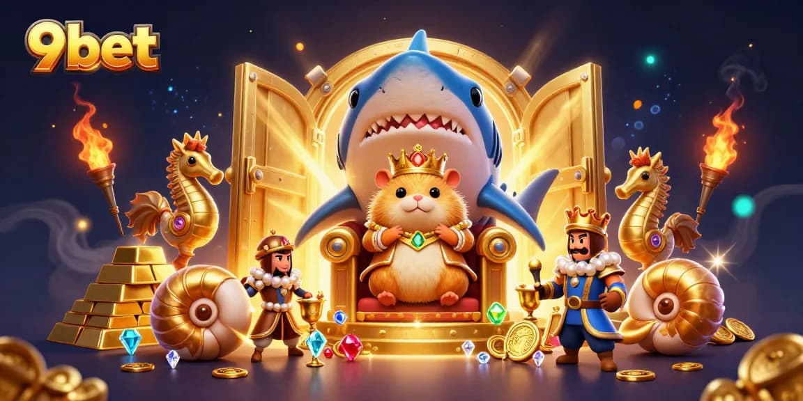 Experience the excitement of winning with 9bet in this dynamic 3D gambling illustration.