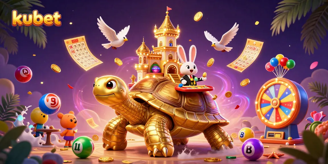 Kubet features a vibrant 3D casino experience with games, birds, and golden elements celebrating entertainment.
