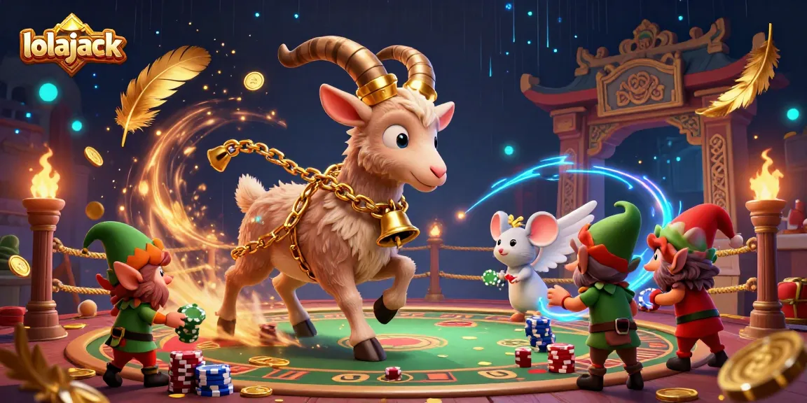 Experience thrill and chaos at lolajack, where playful gremlins steal poker chips in a lively casino setting.