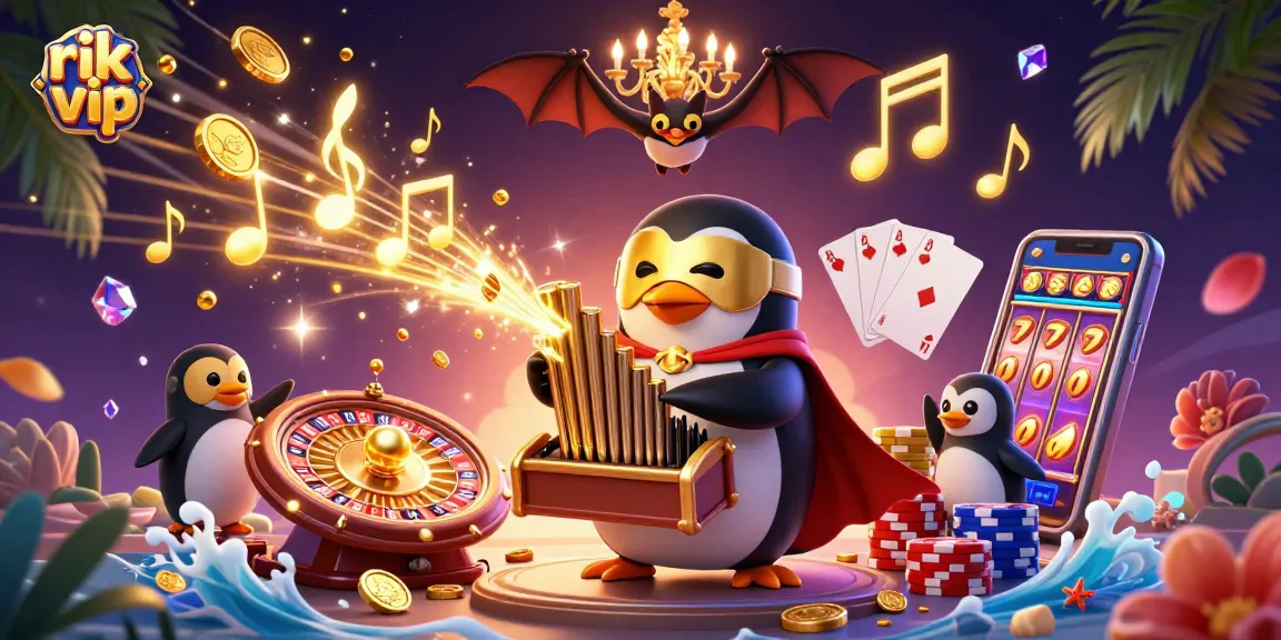 Experience thrilling gaming with rik vip, featuring vibrant casino elements and dazzling characters.