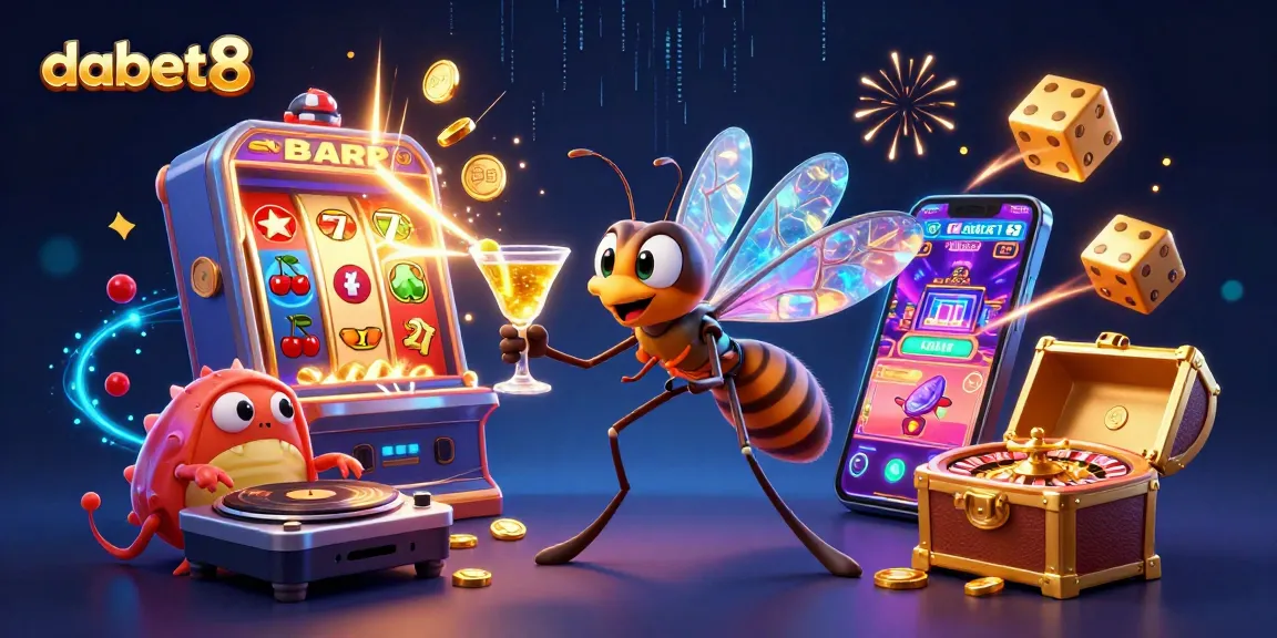 Engage with dabet8 and experience vibrant 3D casino imagery featuring a unique mascot, games, and exciting jackpots.