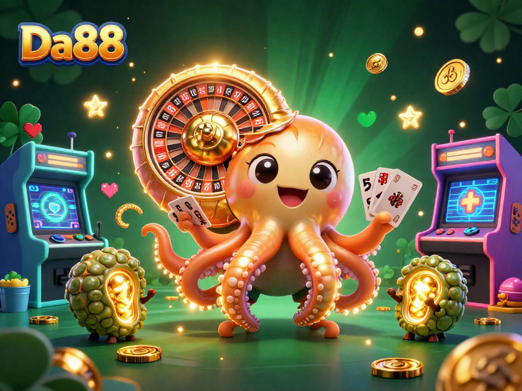 Experience thrilling gameplay at Da88 with colorful arcade elements and a captivating underwater theme