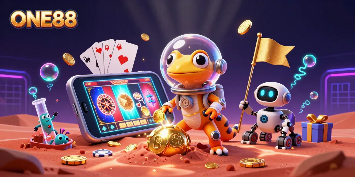 Engage in thrilling casino adventures with ONE88's vibrant gaming universe, celebrating fun and luck.