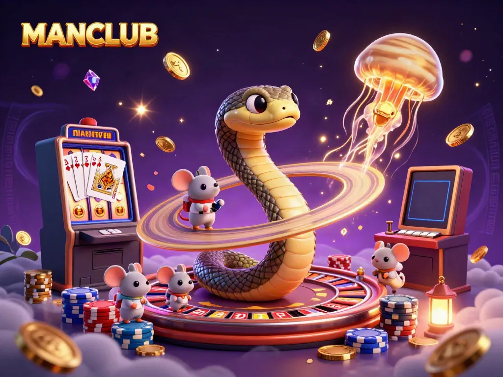 Spin the MANCLUB roulette wheel with vibrant characters and rich casino elements.