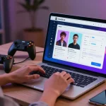 User engaged in character ai nsfw roleplay on laptop, showcasing CrushOn.AI's immersive and customizable features.