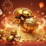 Initiate Da88 gaming excitement with colorful casino elements and energetic beetles.