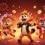 Engage with five88ae's lively casino scene featuring hyenas in a comedy club.
