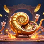Experience excitement at dabet993 with a vibrant 3D illustration of casino games and treasures.