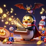 Experience the thrill of winning at lu 88 with a vibrant casino scene featuring golden coins and exciting games.