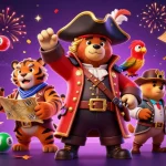 Engage in the thrilling world of KK 55 lottery with a vibrant scene of casino excitement.