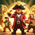 Experience the thrill of winning with 789bet, featuring a vibrant casino-inspired illustration of pirate characters.