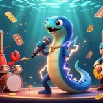Experience exciting slots action at HITCLUB featuring electric eel performers and dynamic casino elements.